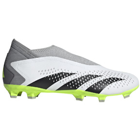 adidas  Predator  Accuracy.3 Laceless LL FG  (White/Black/Lemon)