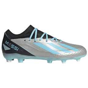 adidas  Messi X CrazyFast.3 FG Soccer Shoes (Silver/Blue)