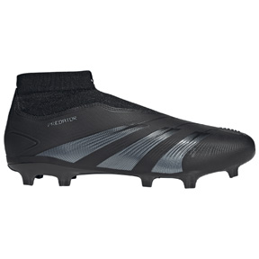 adidas  Predator  24 League Hi Laceless LL FG (Black/Carbon)