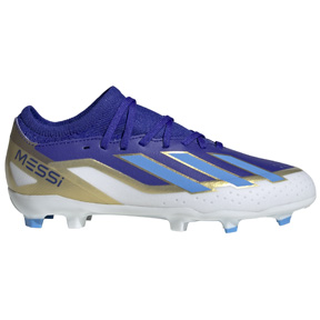 adidas Youth   Messi X Crazyfast League FG (Blue/White/Gold)