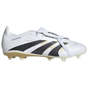 adidas  Predator League FT FG Soccer Shoes (White/Black/Gold)