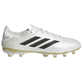 adidas  Predator League FT FG Soccer Shoes (White/Black/Gold)