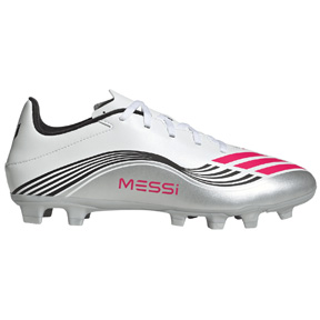 adidas   Messi  F50 Club FG Soccer Shoes (White/Lucid Red)