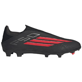 adidas  F50 League Laceless FG Shoes (Core Black/Lucid Red)