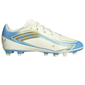 adidas Youth  Messi  F50 Club FG Shoes (Ivory/Blue/Icey Blue)