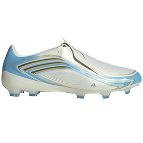 adidas  F50  Messi Pro FG Soccer Shoes (Ivory/Blue/Icey Blue)