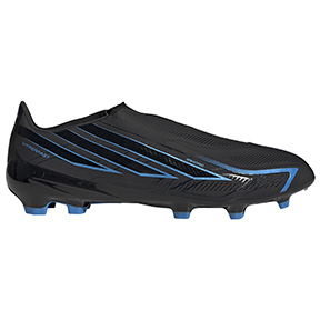 adidas  F50  Hyperfast League Laceless FG Shoes (Black/Black/Lucid Blue)