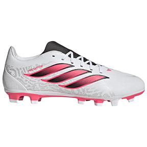adidas  Predator Club FG Soccer Shoes (White/Solar/Black)