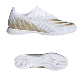 adidas soccer shoes white and gold