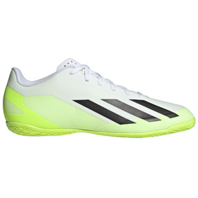 adidas  X CrazyFast.4 Indoor Soccer Shoes (White/Lemon)