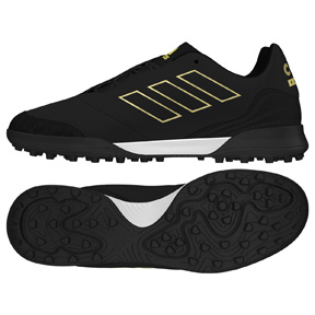 black and gold turf shoes