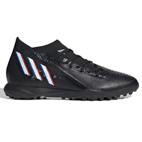 adidas  Predator Edge.3 Turf Soccer Shoes (Black/White/Vivid Red)