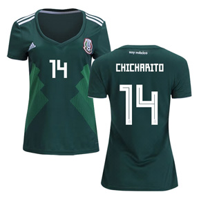 Adidas mujer Mexico Chicharito 14 World Cup 2018 Jersey Adidas mujer Mexico Chicharito 14 World Cup 2018 Jersey
