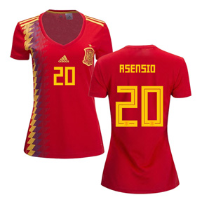 adidas Womens Spain Asensio #20 Jersey (Home 18/19)