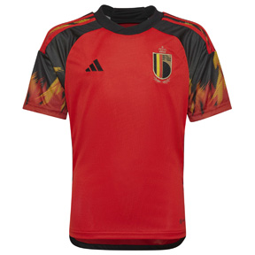 adidas Youth  Belgium  World Cup 2022 Soccer Jersey (Home 22/24)