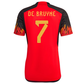 adidas Youth  Belgium De Bruyne #7 WC2022 Jersey (Home 22/24)