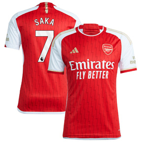 adidas  Arsenal Saka #7 Soccer Jersey (Home 23/24)