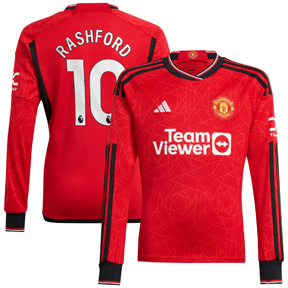 adidas  Manchester United Rashford #10 LS Jersey (Home 23/24)