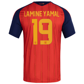 adidas Youth  Spain Lamine Yamal #19 Soccer Jersey (Home 26/27)