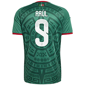 adidas Youth  Mexico Raul #9  Soccer Jersey (Home 26/27)