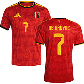 adidas Youth  Belgium De Bruyne #7  Soccer Jersey (Home 26/27)