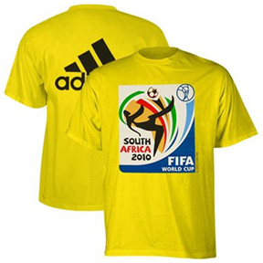 adidas World Cup 2010 South Africa Soccer Tee (Yellow)