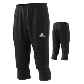 adidas Tiro 17 3/4 Soccer Training Pant (Black) @ SoccerEvolution