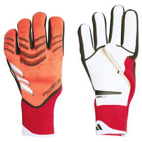 adidas  Predator  GL  Fingersave Pro Goalie Glove (Lucid Red/Black/White)