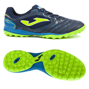 Joma Liga 5 Turf Soccer Shoes (Navy/Bright Green)