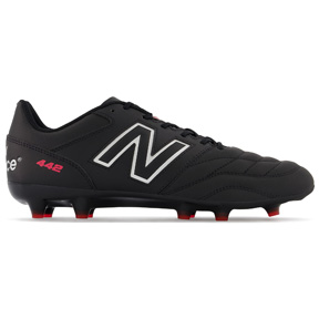 New Balance   442 v2 Team Wide Width FG Soccer Shoes (Black/White)