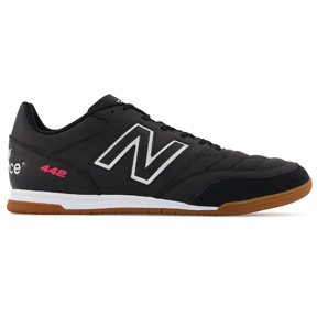 New Balance   442 v2 Team Wide Width Indoor Shoes (Black/White)