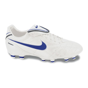 Ieder Dageraad opschorten Nike Womens Tiempo Mystic III FG Soccer Shoes (White/Blue) @ SoccerEvolution