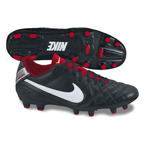 Football Boots Nike Tiempo Genio AG Black White Football