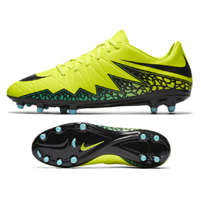 Nike HyperVenom Phelon II FG Soccer Shoes (Volt/Turquoise ...