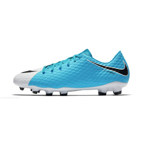 Nike HyperVenom Phelon III FG Soccer Shoes (Chlorine Blue)