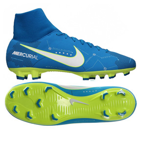 Nike Neymar Mercurial Victory VI DF FG Soccer Shoes (Blue Orbit)