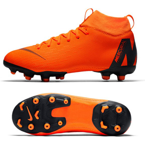 youth orange cleats