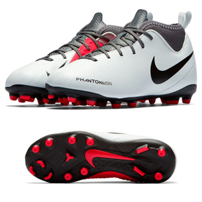 Nike Youth Phantom Vision Club DF MG Soccer Shoes (Platinum)