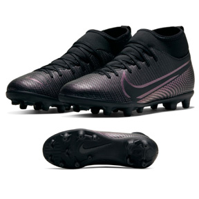 Nike Youth Superfly 7 Club MG Soccer Shoes (Black/Black)