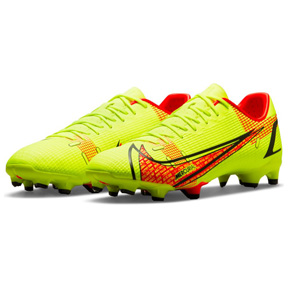 Nike Mercurial  Vapor 14 Academy FG/MG Soccer Shoes (Volt/Crimson)