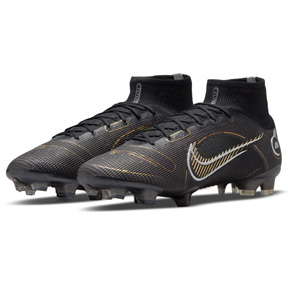 Nike   Mercurial  Superfly 8 Elite FG Soccer Shoes (Black/Gold)