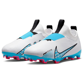 Nike Youth   Zoom Mercurial Vapor 15 Academy FG (White/Blue/Pink)
