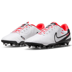 Nike  Tiempo Legend  10 Academy FG Soccer Shoes (White/Crimson)