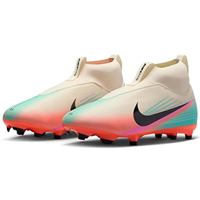 Nike Youth   Zoom Mercurial Superfly  10 Academy SK FG (Ivory/Multi)
