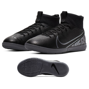 Nike Youth Superfly 7 Academy DF Indoor Shoes (Black/Cool Grey)