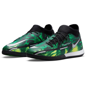 Nike Phantom GT2 Academy DF SW IC Indoor Shoes (Black/Green)