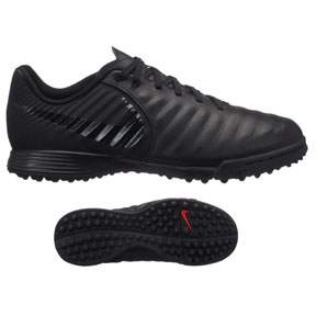 Nike Youth Tiempo LegendX 7 Academy Turf Soccer Shoes (Black)