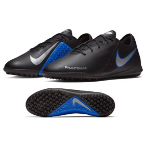 Nike Phantom Vision Academy Turf Soccer Shoes (Black/Silver/Blue ...