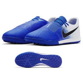 Nike Phantom Venom Academy Turf Soccer Shoes (White/Racer Blue)