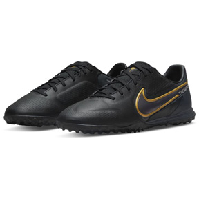 Nike Tiempo Legend 9 Pro Turf Soccer Shoes (Black/Gold) @ SoccerEvolution